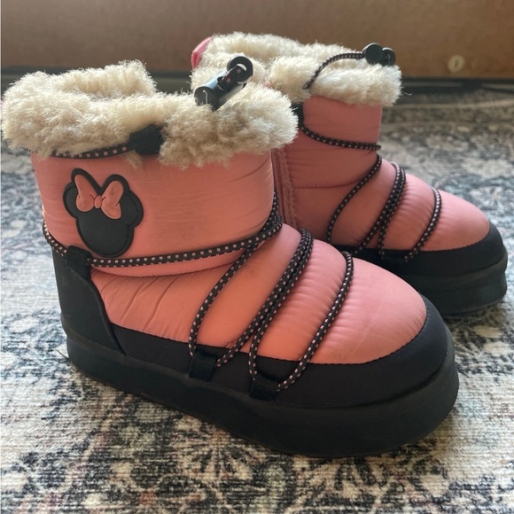 Zara Other - Zara Pink and Black Kids Snow Boots